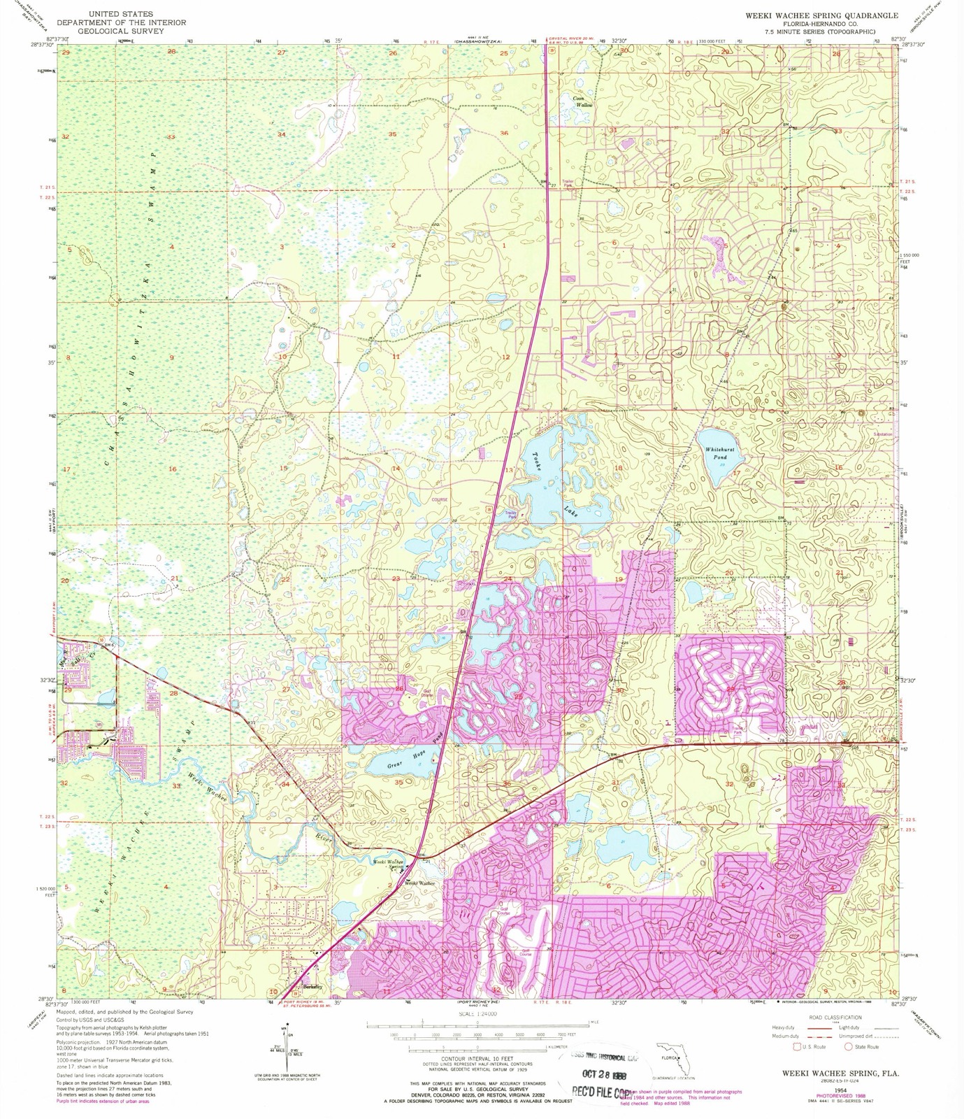 Topographic sheet of Berkeley, surveyed 1954