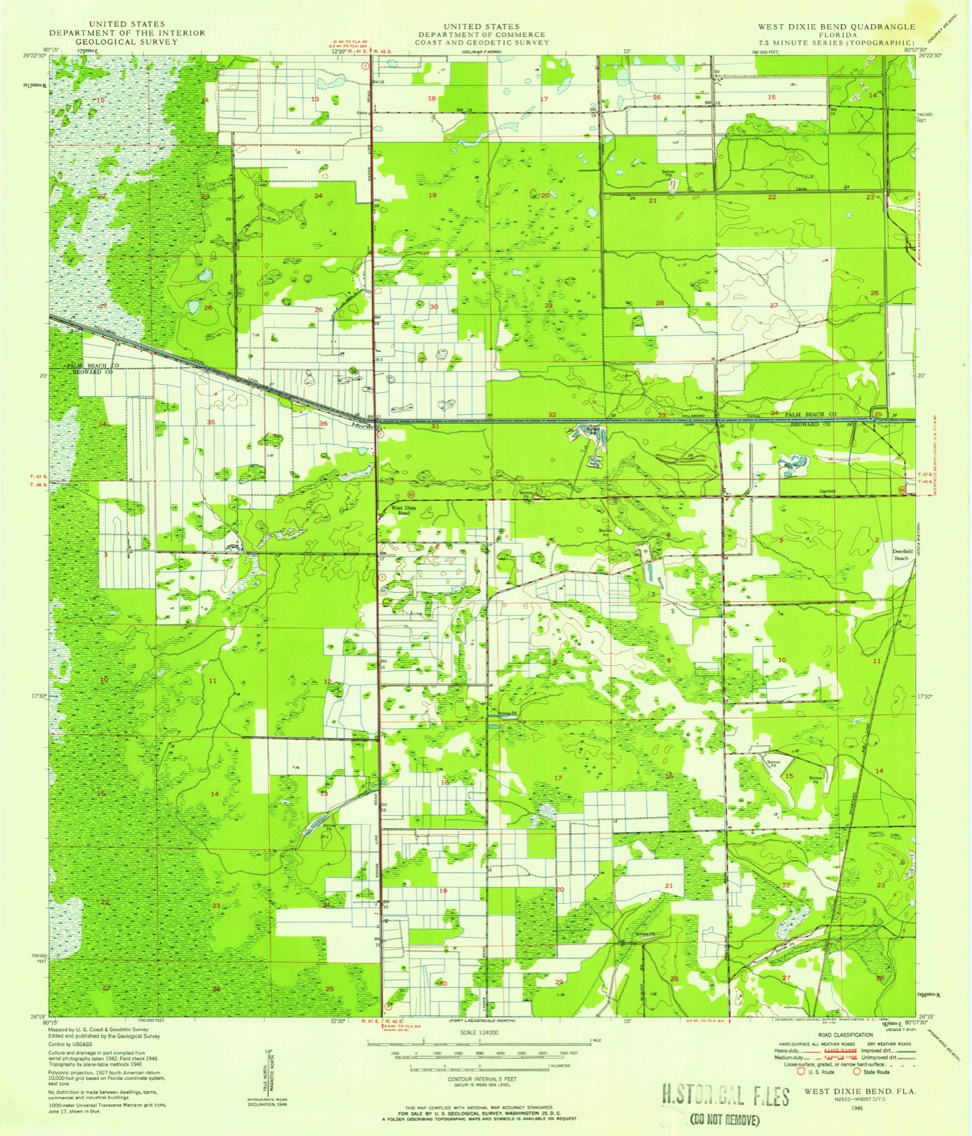 Topographic sheet of Lakeview, surveyed 1946