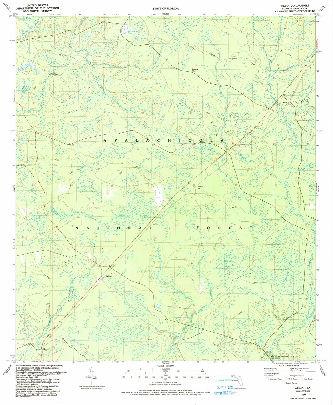 Topographic sheet of Vilas, surveyed 1990