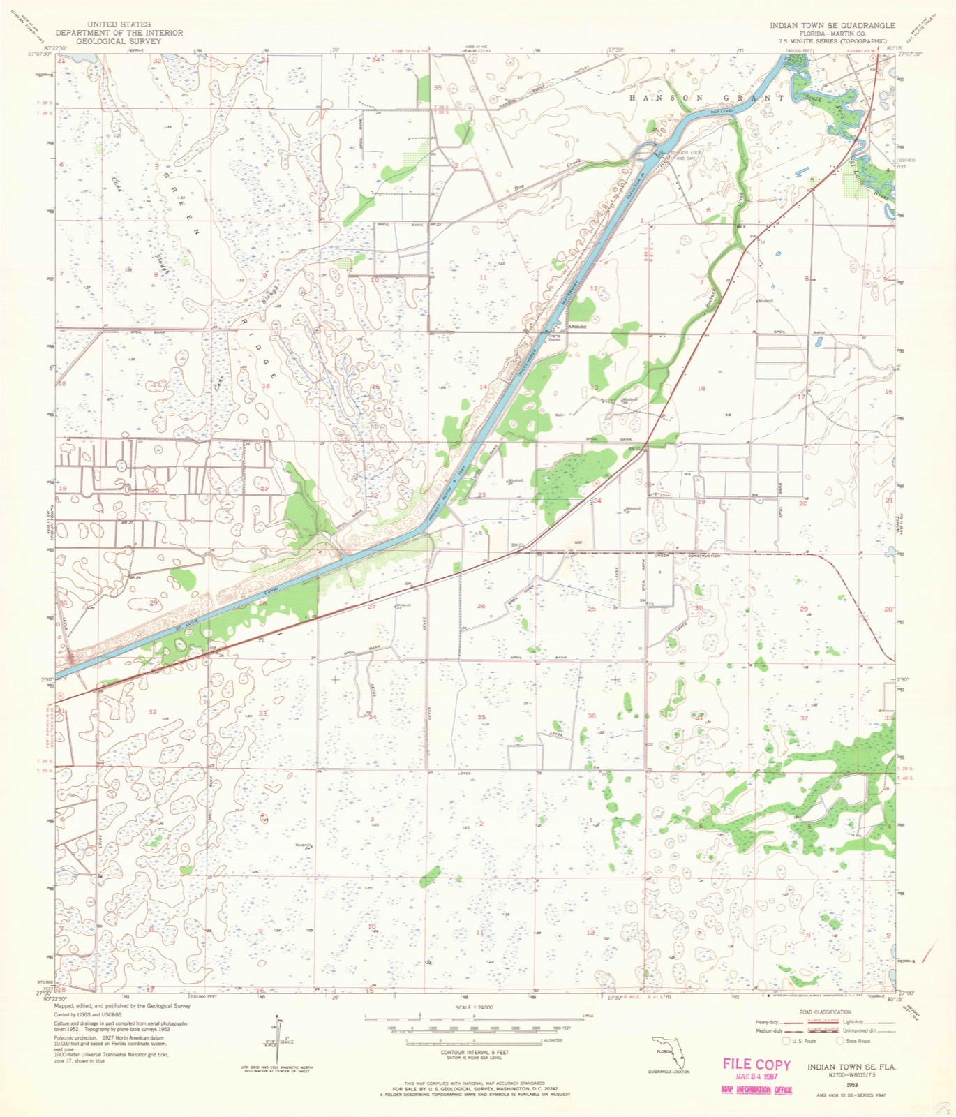 Topographic sheet of Queens Park, surveyed 1953
