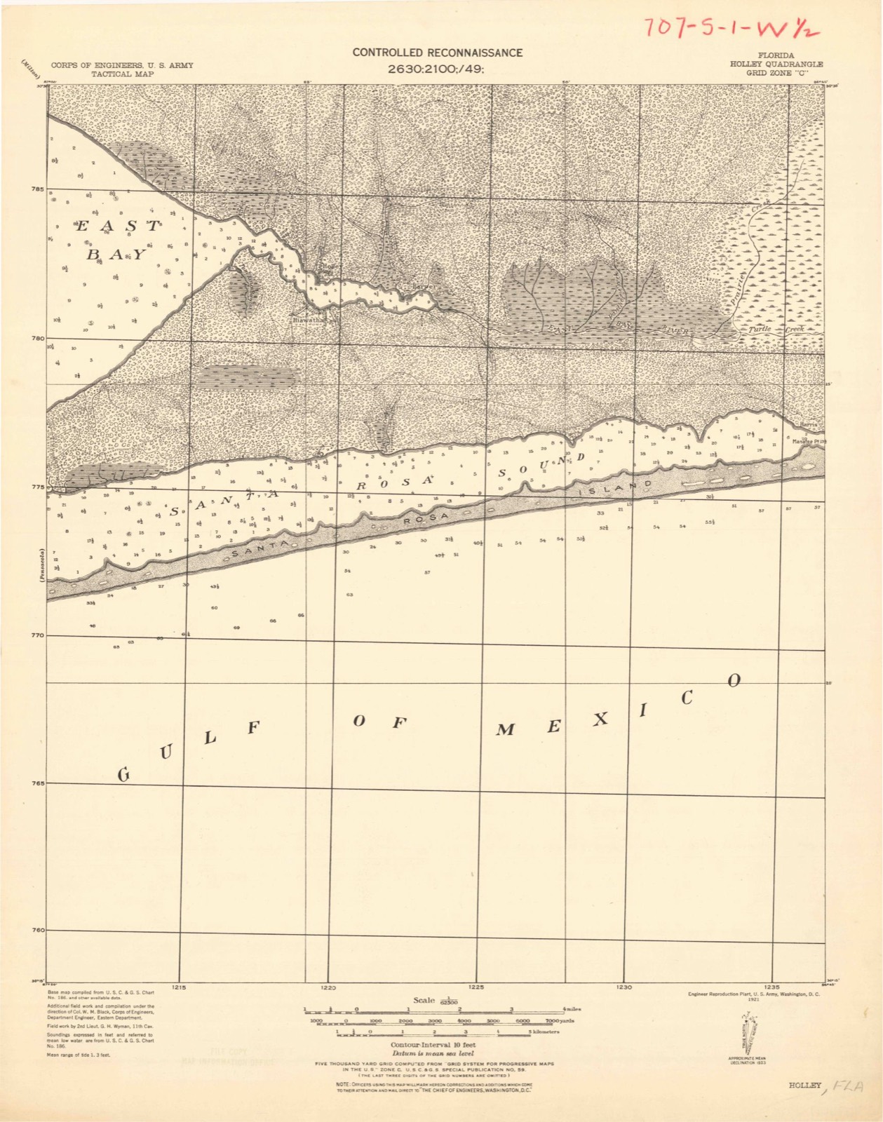 Topographic sheet of Woodlawn Beach, surveyed 1921