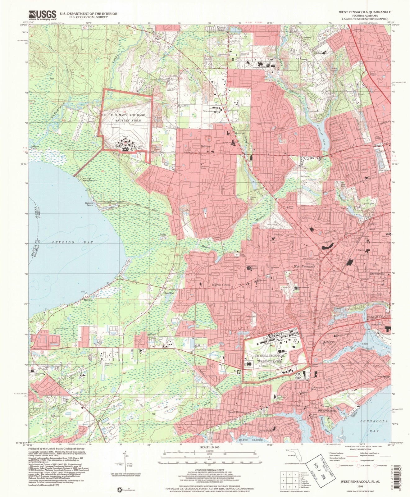 Topographic sheet of Haven Park, surveyed 1994