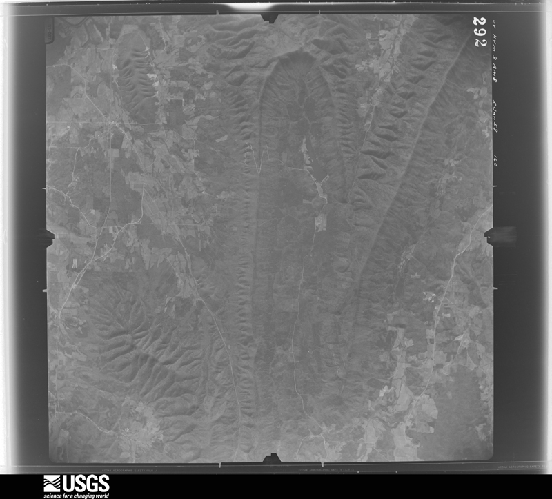 U.S. Geological Survey aerial photograph, 1958-01-05, scale 1:66000