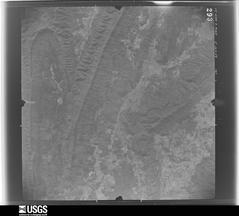 U.S. Geological Survey aerial photograph, 1958-01-05, scale 1:66000