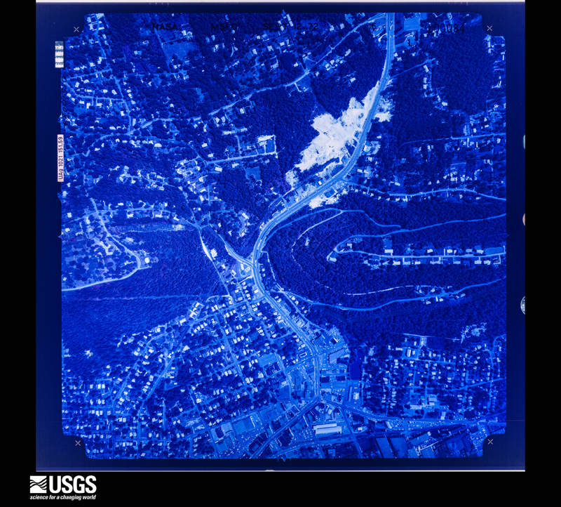 U.S. Geological Survey aerial photograph, 1972-09-12, scale 1:6799