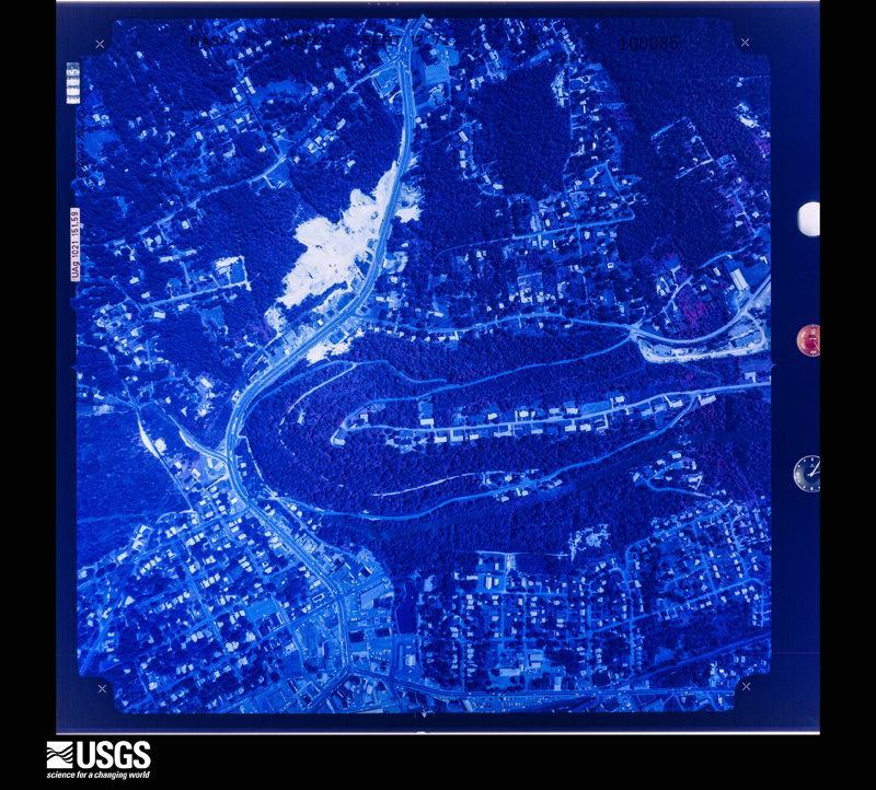 U.S. Geological Survey aerial photograph, 1972-09-12, scale 1:6799