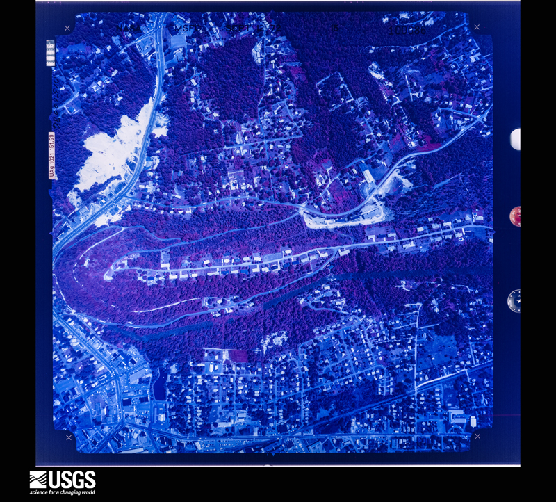 U.S. Geological Survey aerial photograph, 1972-09-12, scale 1:6799