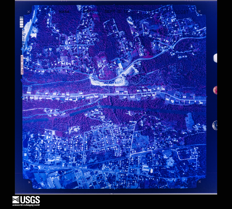 U.S. Geological Survey aerial photograph, 1972-09-12, scale 1:7014