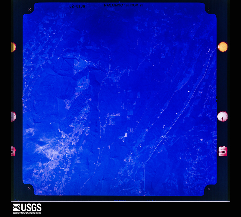 U.S. Geological Survey aerial photograph, 1971-11-08, scale 1:120524
