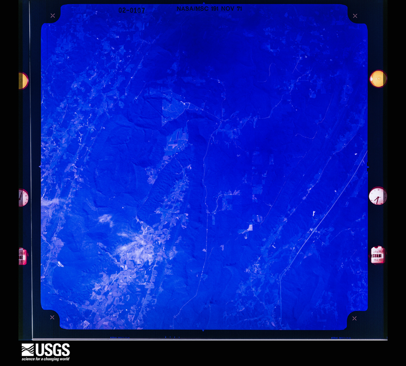 U.S. Geological Survey aerial photograph, 1971-11-08, scale 1:118196
