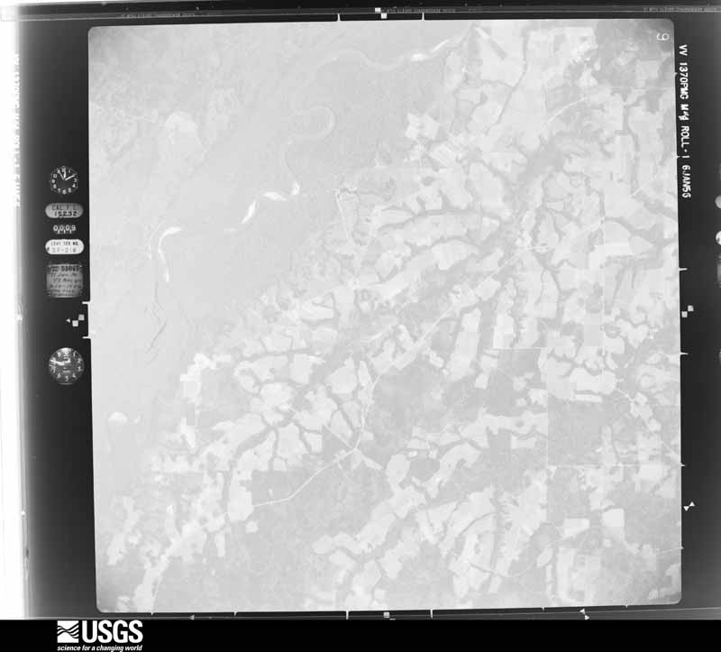 U.S. Geological Survey aerial photograph, 1956-01-17, scale 1:60000