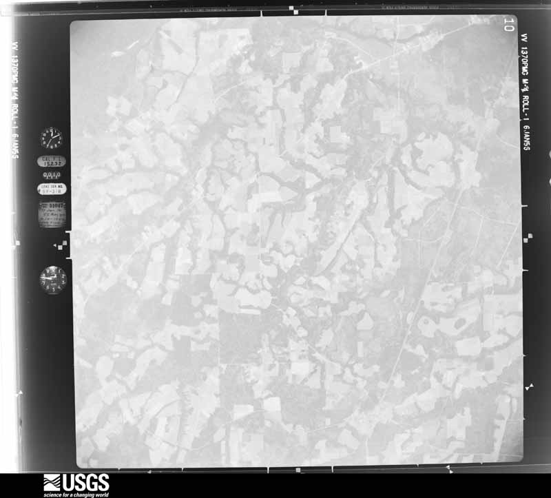 U.S. Geological Survey aerial photograph, 1956-01-17, scale 1:60000