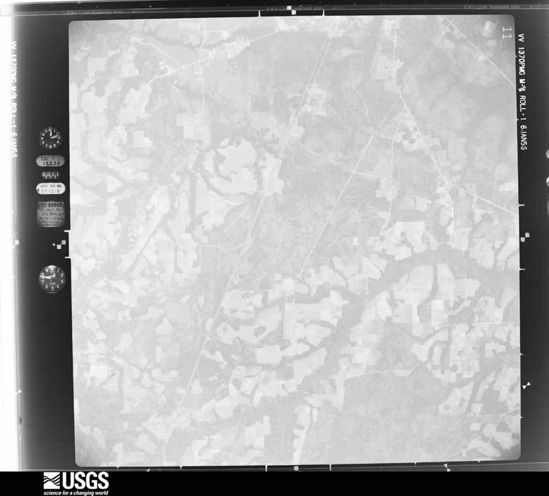 U.S. Geological Survey aerial photograph, 1956-01-17, scale 1:60000