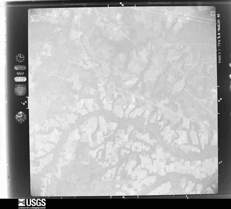 U.S. Geological Survey aerial photograph, 1956-01-17, scale 1:60000