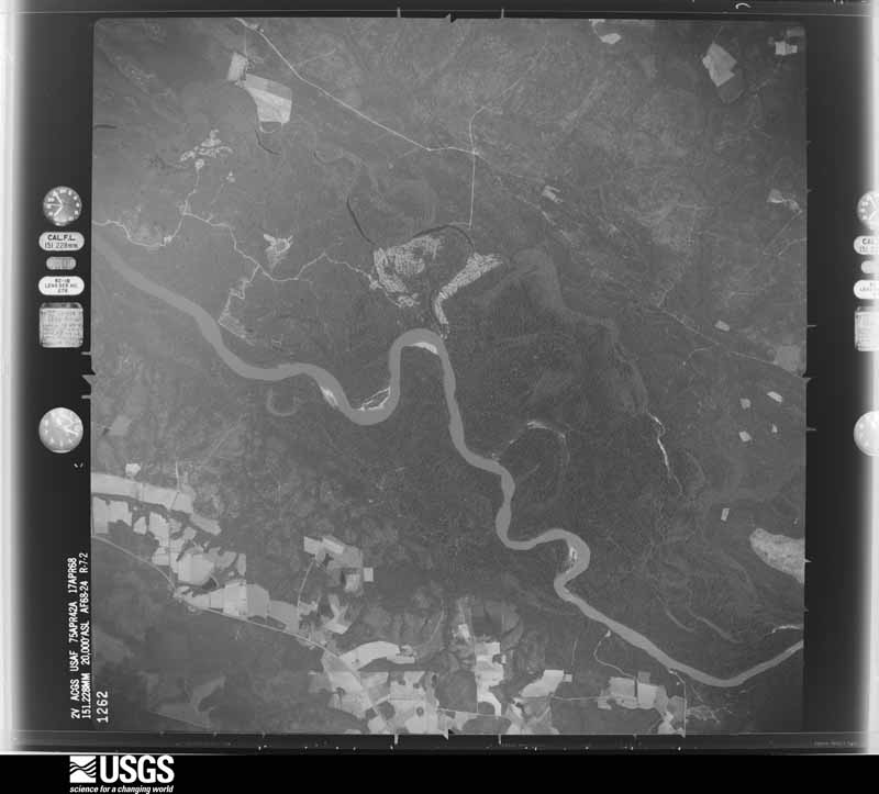 U.S. Geological Survey aerial photograph, 1968-04-17, scale 1:40000