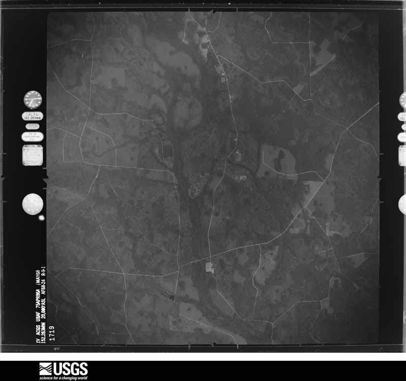 U.S. Geological Survey aerial photograph, 1968-05-01, scale 1:40000