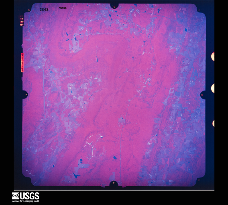 U.S. Geological Survey aerial photograph, 1988-07-09, scale 1:64000
