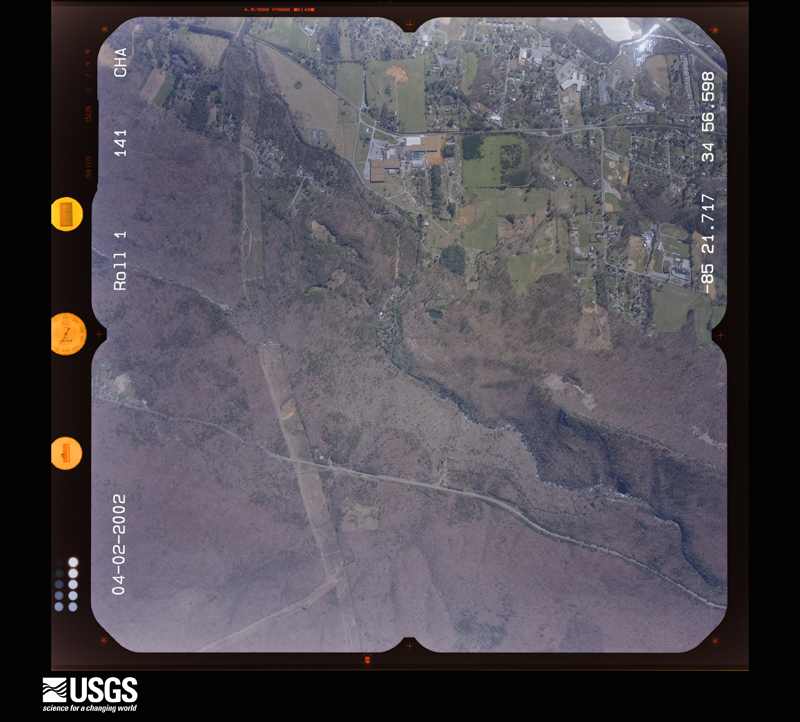 U.S. Geological Survey aerial photograph, 2002-04-02, scale 1:15000