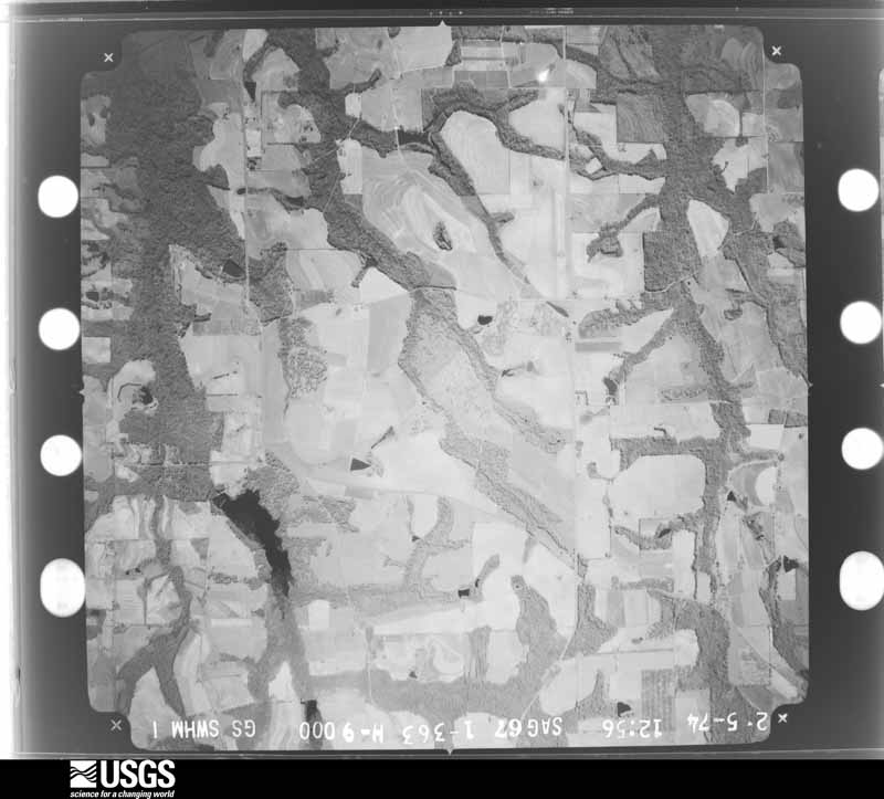U.S. Geological Survey aerial photograph, 1974-02-01, scale 1:30800