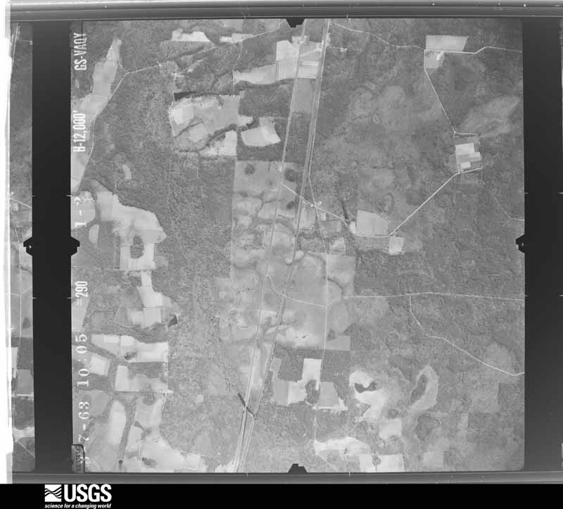 U.S. Geological Survey aerial photograph, 1963-03-07, scale 1:24000