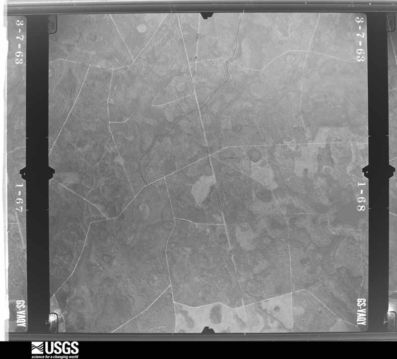 U.S. Geological Survey aerial photograph, 1963-03-07, scale 1:24000