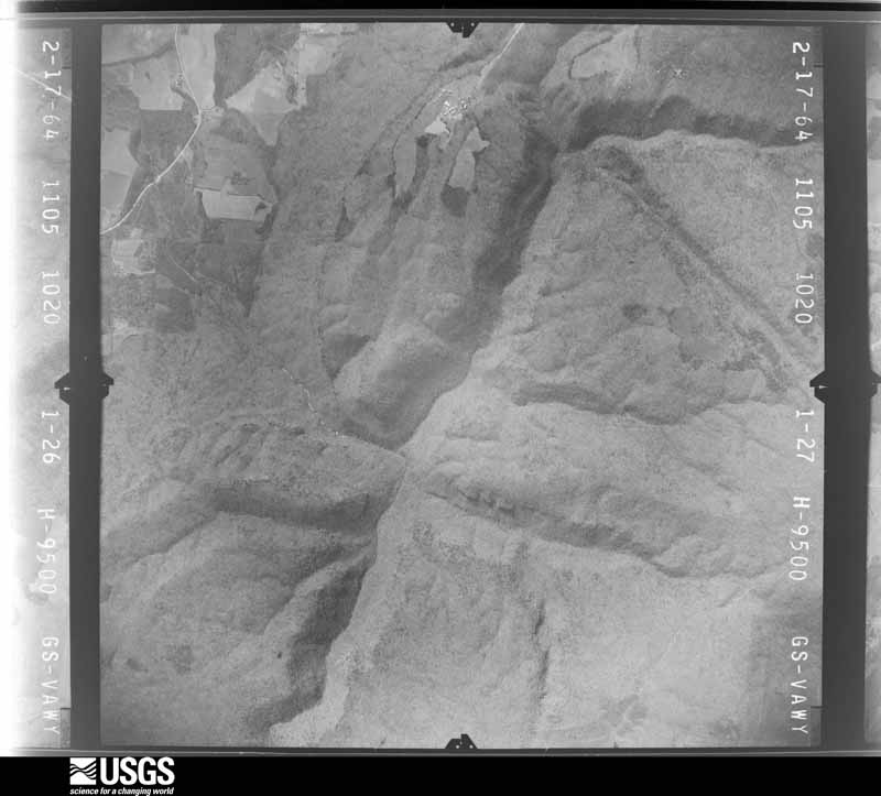 U.S. Geological Survey aerial photograph, 1964-02-17, scale 1:19000