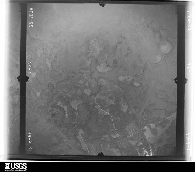 U.S. Geological Survey aerial photograph, 1966-03-06, scale 1:24000