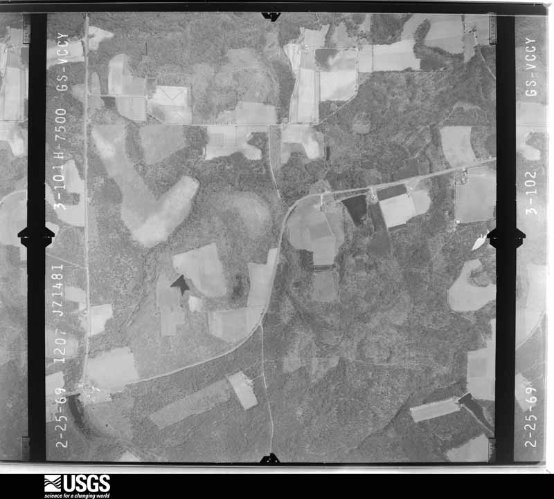 U.S. Geological Survey aerial photograph, 1969-02-25, scale 1:15000