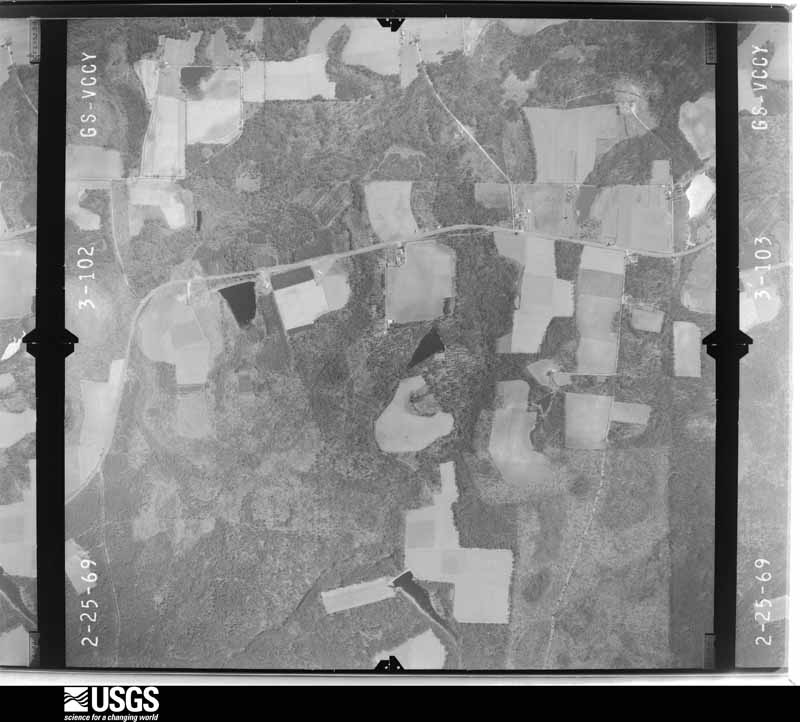 U.S. Geological Survey aerial photograph, 1969-02-25, scale 1:15000
