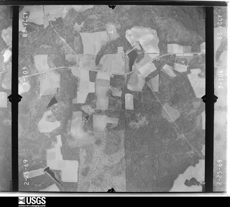 U.S. Geological Survey aerial photograph, 1969-02-25, scale 1:15000