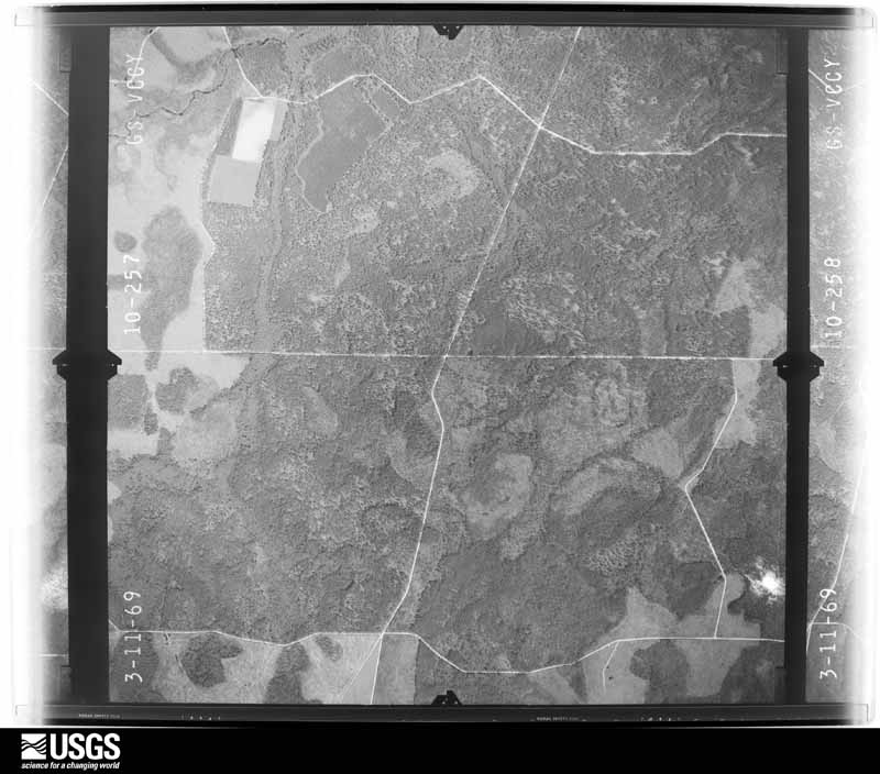 U.S. Geological Survey aerial photograph, 1969-03-11, scale 1:15000
