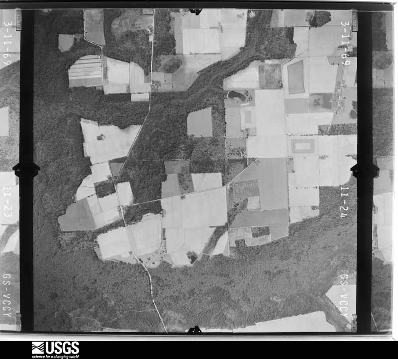 U.S. Geological Survey aerial photograph, 1969-03-11, scale 1:15000