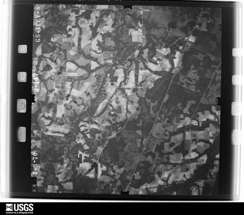 U.S. Geological Survey aerial photograph, 1970-04-03, scale 1:46000
