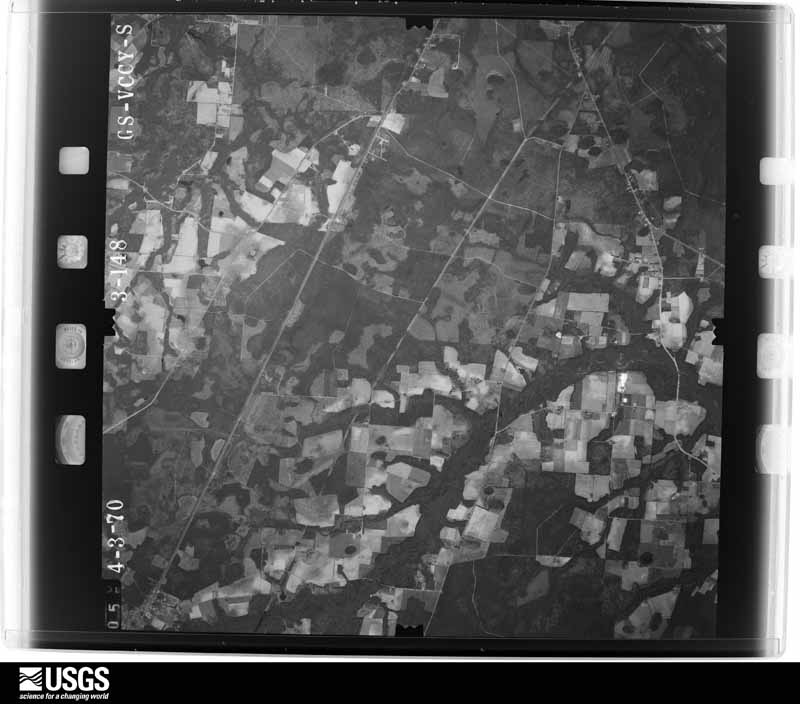 U.S. Geological Survey aerial photograph, 1970-04-03, scale 1:46000