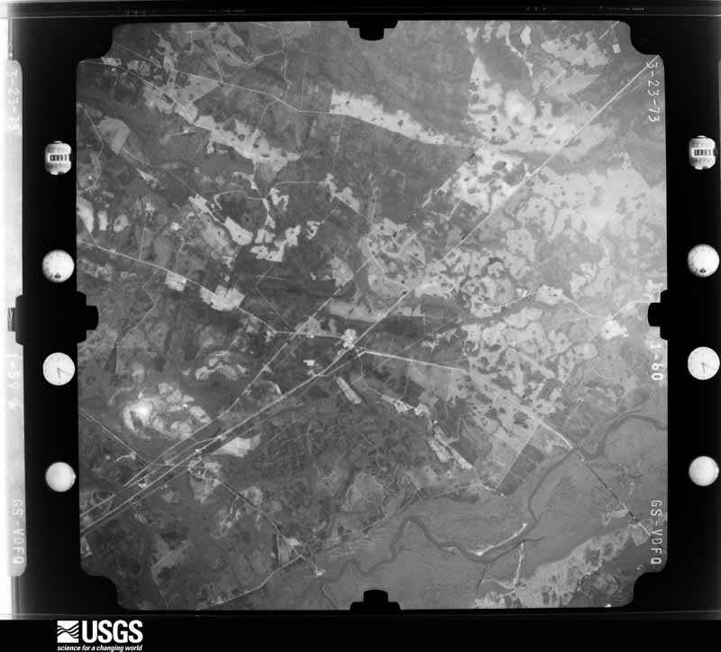 U.S. Geological Survey aerial photograph, 1973-03-01, scale 1:76000