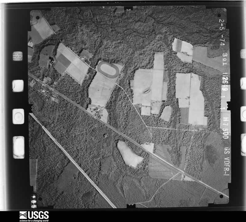U.S. Geological Survey aerial photograph, 1975-02-01, scale 1:15000