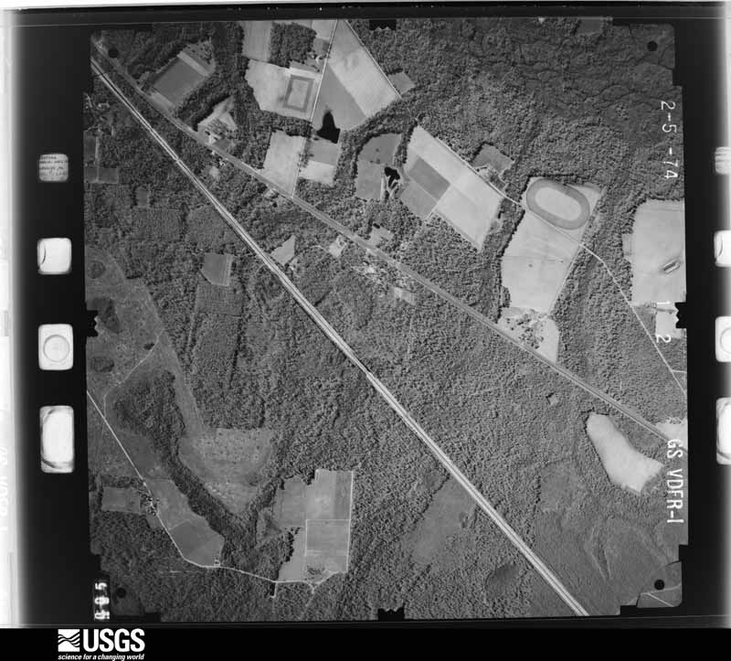 U.S. Geological Survey aerial photograph, 1975-02-01, scale 1:15000