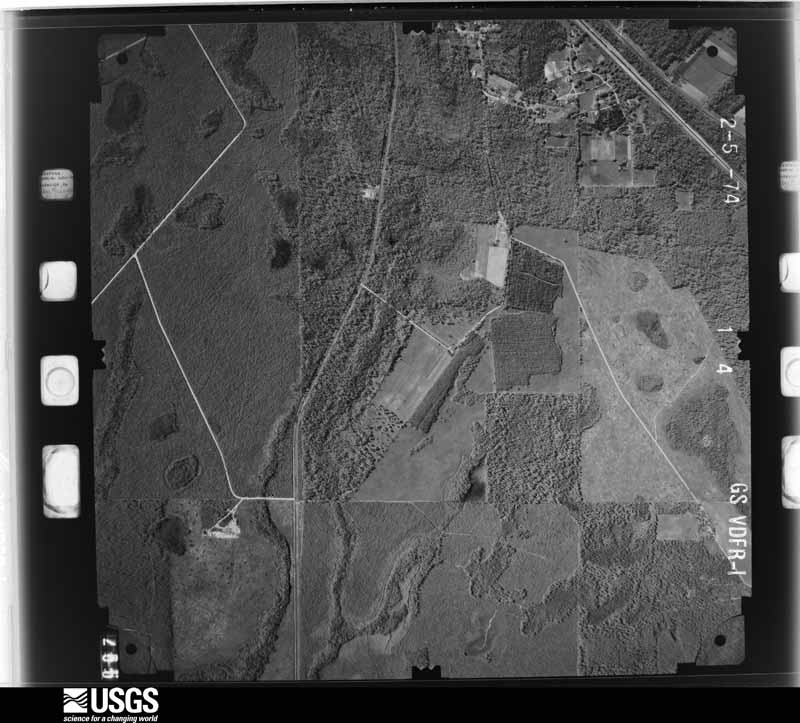 U.S. Geological Survey aerial photograph, 1975-02-01, scale 1:15000