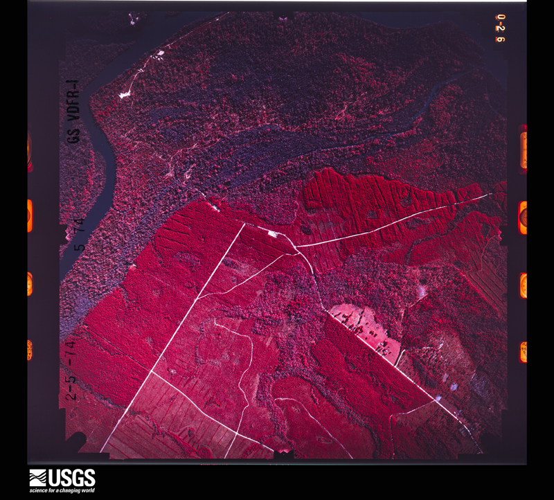 U.S. Geological Survey aerial photograph, 1974-02-05, scale 1:15000