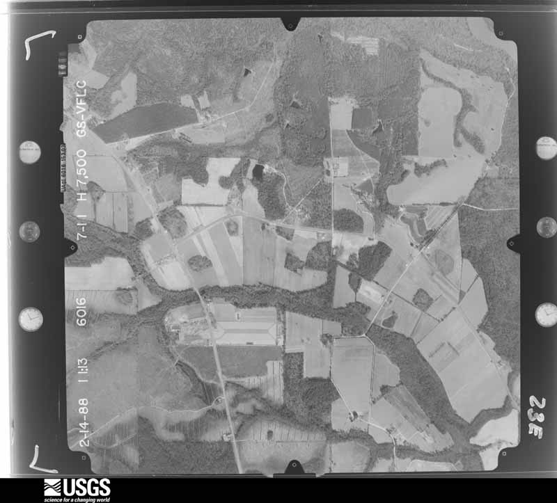 U.S. Geological Survey aerial photograph, 1988-02-01, scale 1:15000