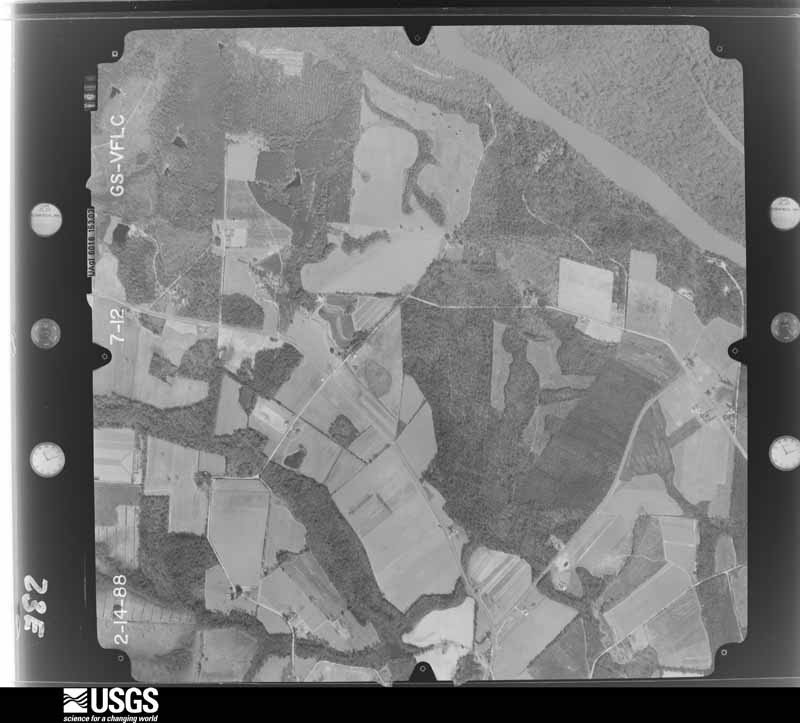 U.S. Geological Survey aerial photograph, 1988-02-01, scale 1:15000