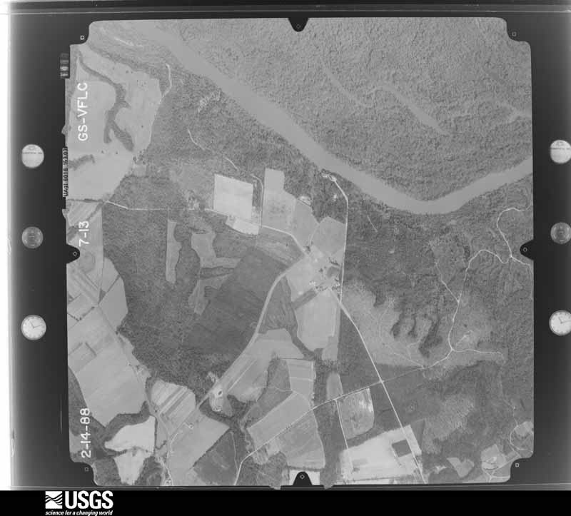 U.S. Geological Survey aerial photograph, 1988-02-01, scale 1:15000