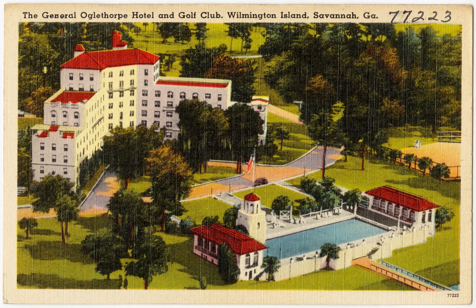 The General Oglethorpe Hotel and Golf Club, Wilmington Island, Savannah, Ga., Boston Public Library - undated