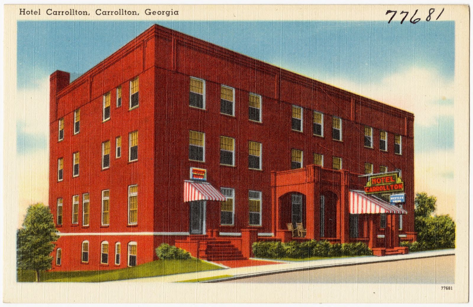 Hotel Carrollton, Carrollton, Georgia, Boston Public Library - undated