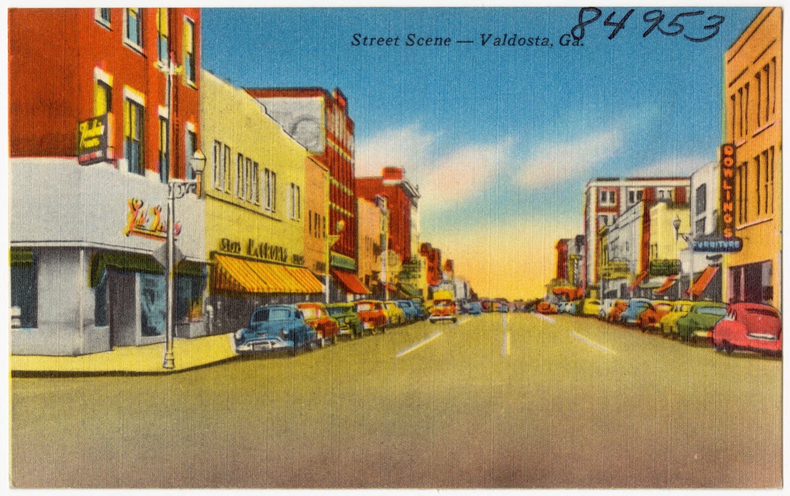 Street scene- Valdosta, Ga., Boston Public Library - undated