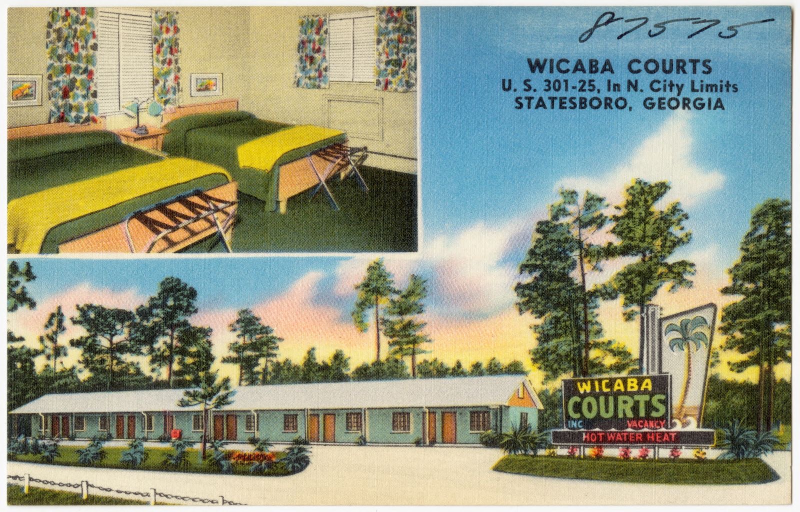 Wicaba Courts, U.S. 301-25, in N city limits, Statesboro, Georgia, Boston Public Library - undated