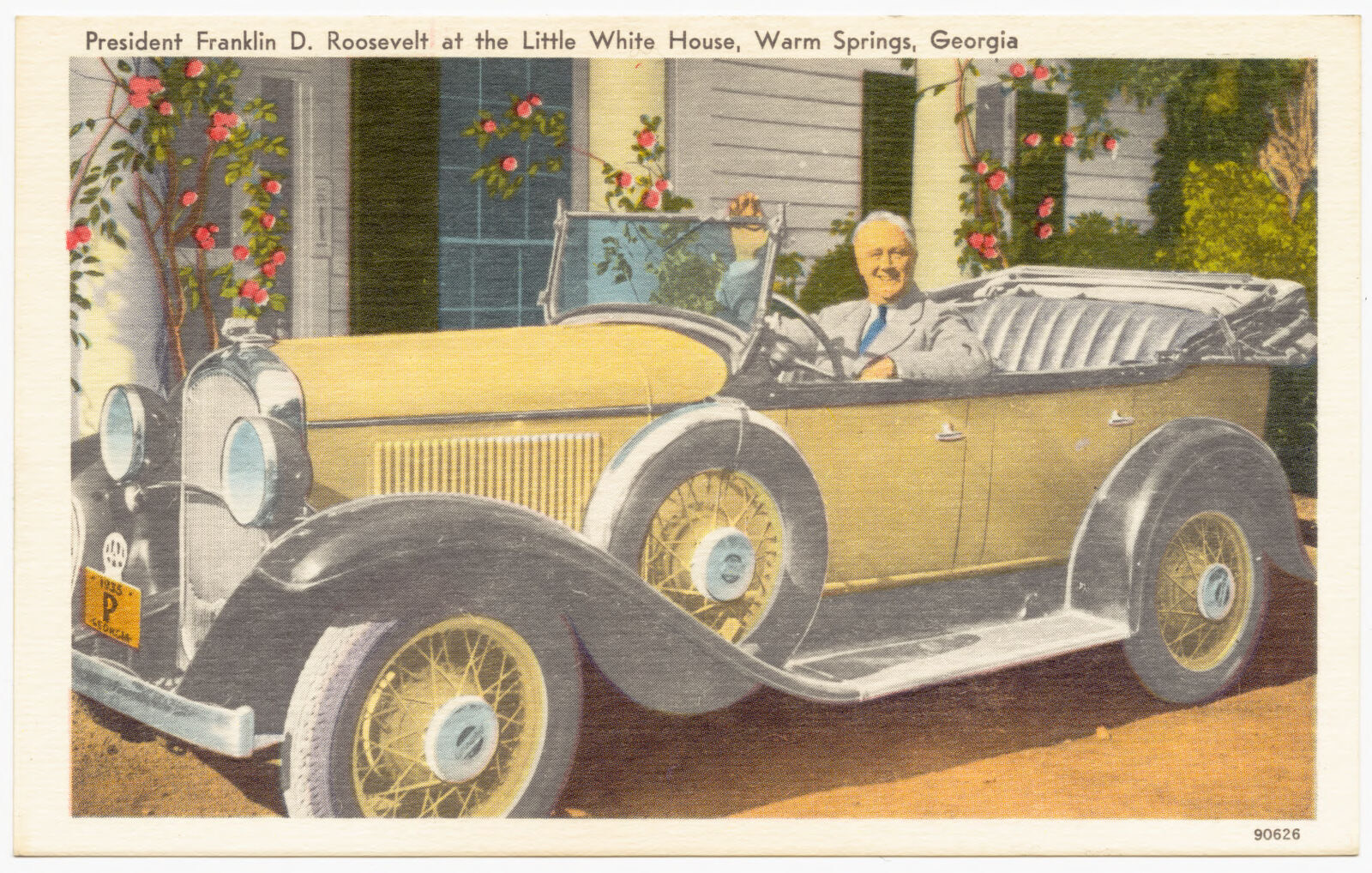 President Franklin D. Roosevelt at the Little White House, Warm Springs, Georgia, Boston Public Library - undated