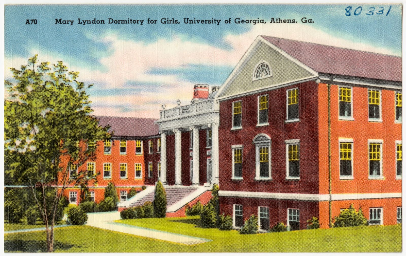 Mary Lyndon Dormitory for Girls, University of Georgia, Athens, Ga., Boston Public Library - undated