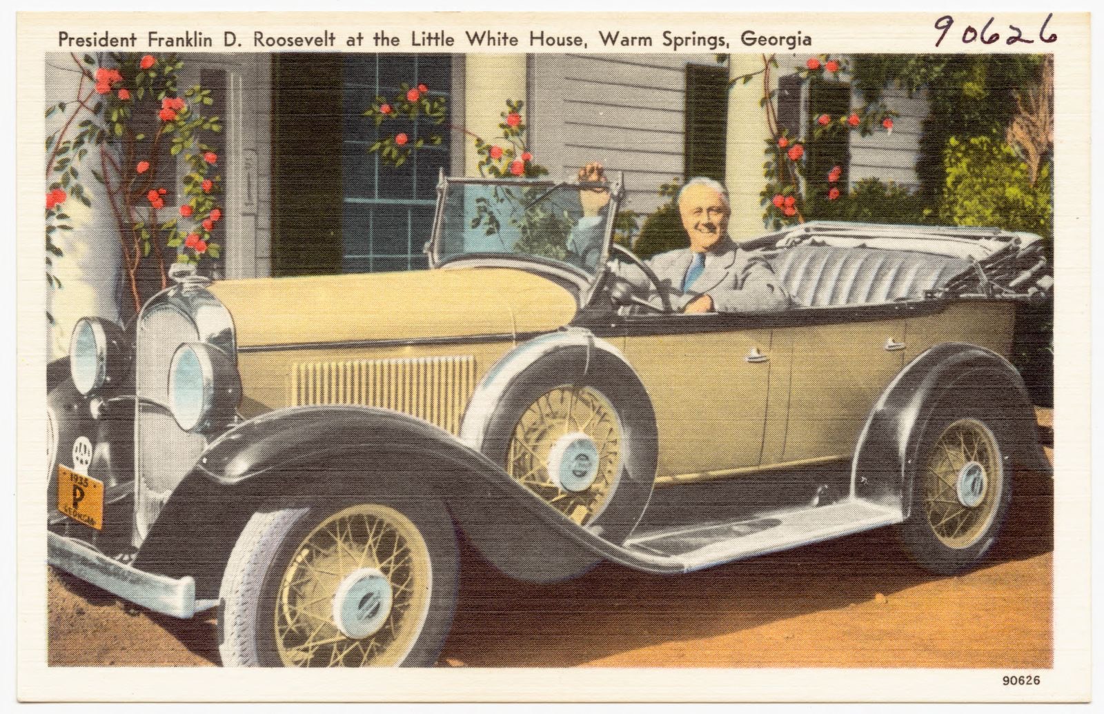 President Franklin D. Roosevelt at the Little White House, Warm Springs, Georgia, Boston Public Library - undated