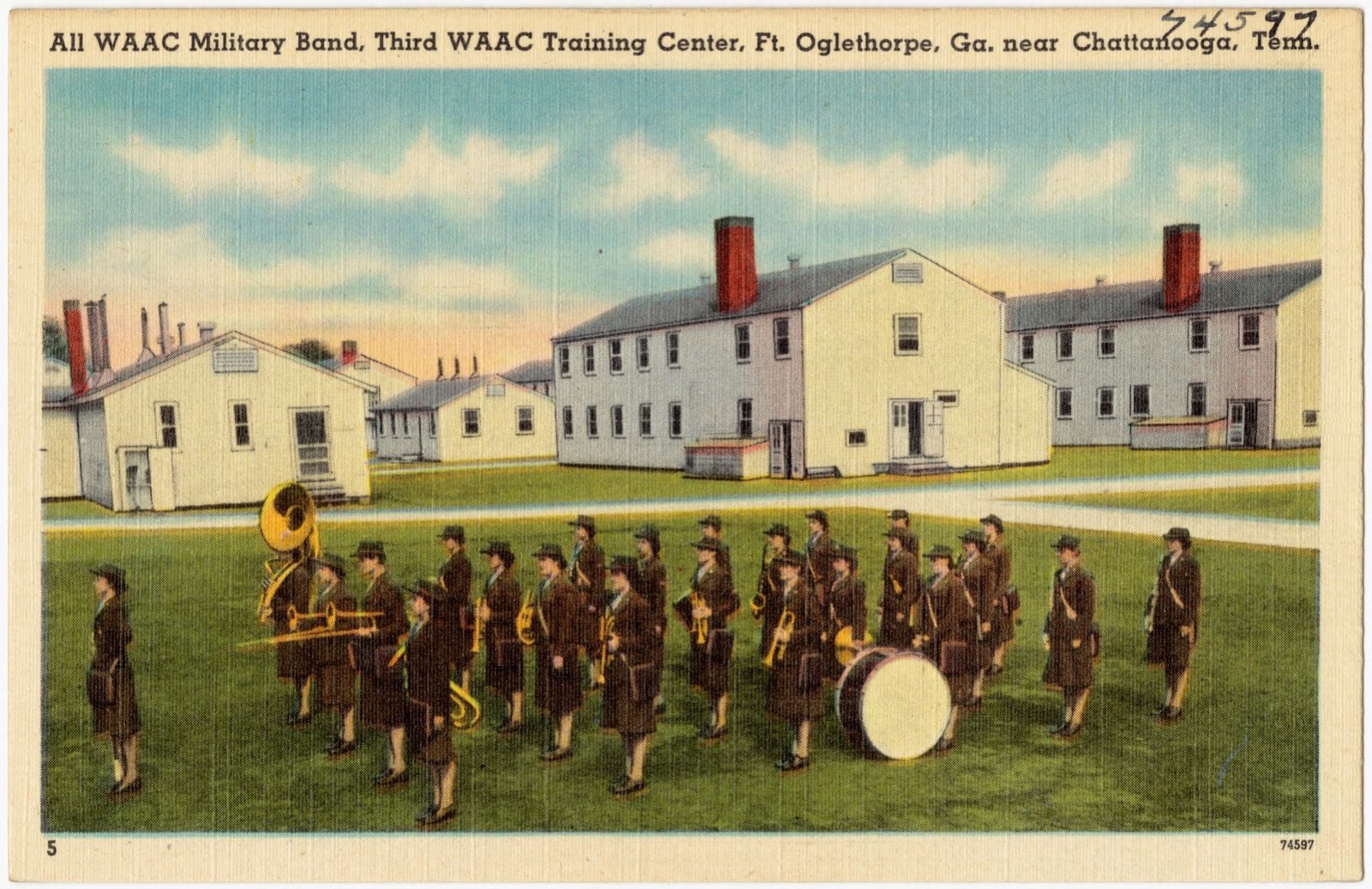 All WAAC Military Band, Third WAAC Training Center, Ft. Oglethorpe, Ga., near Chattanooga, Tenn., Boston Public Library - undated
